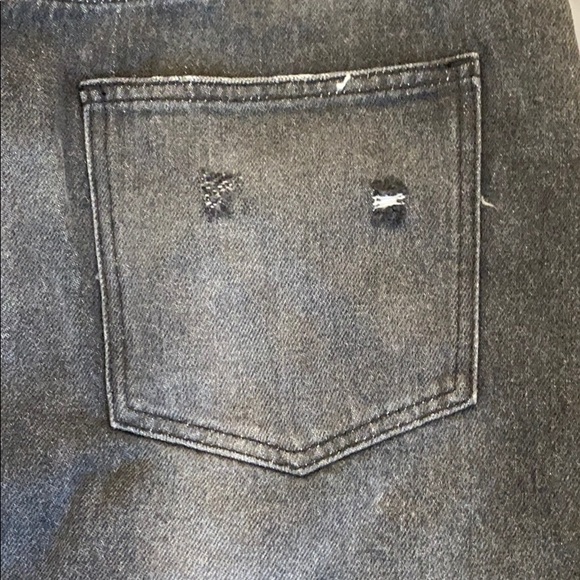 Free People black denim mini skirt sz 29 - Picture 6 of 8